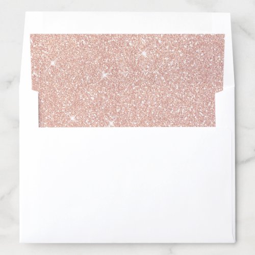 Rose Gold Glitters Sparkle Envelope Liner