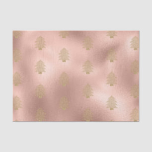 Rose Gold Glitzy Glitter Christmas Tree    Tissue Paper