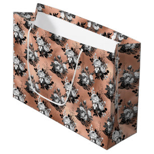 Rose Gold Gothic Halloween Large Gift Bag