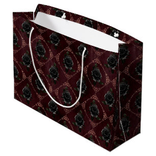 Rose Gold Gothic Halloween Large Gift Bag