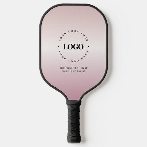 Rose Gold Gradient Add Company Custom Logo Pink  Pickleball Paddle