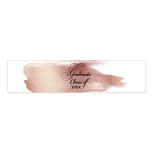 Rose Gold Graduation Class of Party Napkin Bands