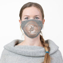 Rose Gold Gray Turtle And Mandala Adult Cloth Face Mask