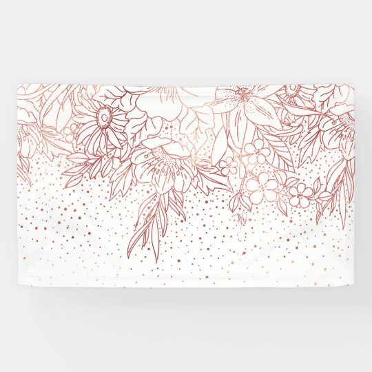 rose gold hand drawn