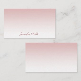 Rose Gold Handwriting Script Name Elegant Template | Zazzle