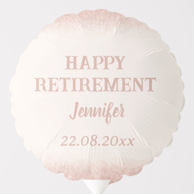 Rose Gold Happy Retirement  Balloon (Front)