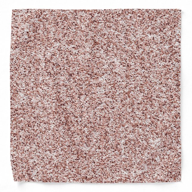 Rose Gold Heart Clipart Cute Heart Glitter Designs Bandana (Front)