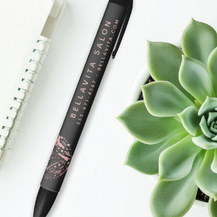 Rose Gold Heart Salon Business Promotion Pen