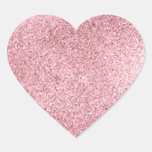 Rose Gold Heart Sticker (Front)