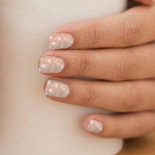 Rose Gold Hearts Bokeh Pattern Minx Nail Wraps