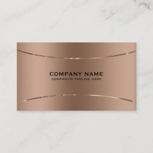 Rose_gold image of faux metallic background business card