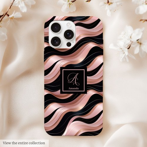 Rose Gold iPhone 13 Case Elegant Lux Personalized