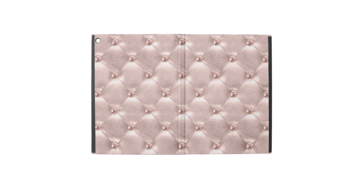 Rose Gold Jewel Bling Cushion Stitched Pillow Ipad Pro 12 9 Case