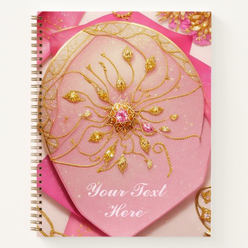 rose gold jewelry diamonds classy glamorous chic notebook