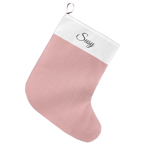 Rose Gold  Large Christmas Stocking