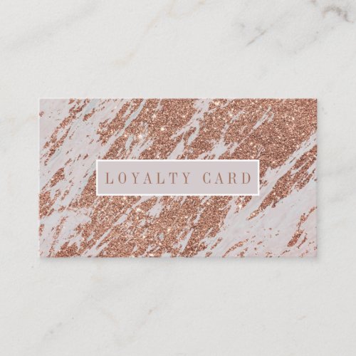 Rose Gold Lashes Brow Makeup Artist Loyalty Card