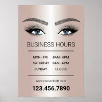 Rose Gold Lashes Makeup Artist Salon Opening Hours