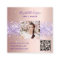 Rose gold lavender photo qr code
