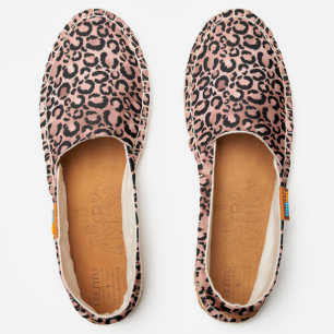 Rose Gold Leopard Espadrilles
