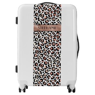 Rose Gold Leopard Pattern Personalized