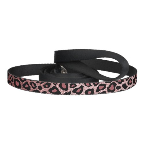 Rose Gold Leopard Pattern Pet Leash