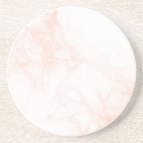 Rose Gold light pink marble texture  Coaster