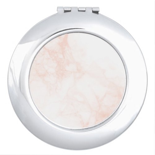 Rose Gold light pink marble texture Compact Mirror