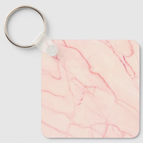  Rose Gold light pink marble texture Keychain