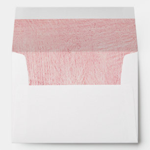 Rose Gold Lined 5x7 Wedding Envelope