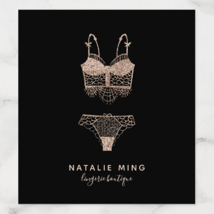 Rose Gold Lingerie Boutique Logo Envelope Liner