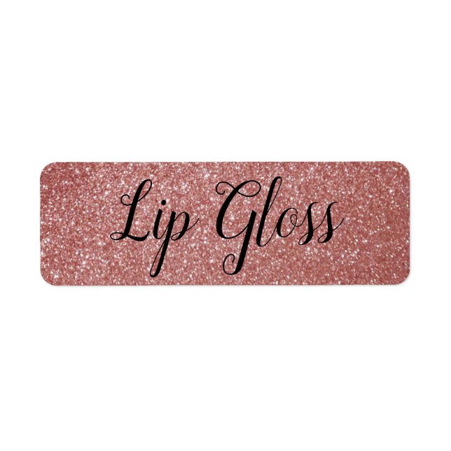 Rose Gold Lipgloss label (Front)