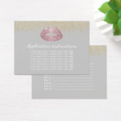 Rose Gold Lips Makeup Application Instructions (Desk)