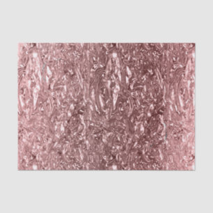 Rose Gold Liquid Chrome Metallic Chic Glam Party Tissue Paper