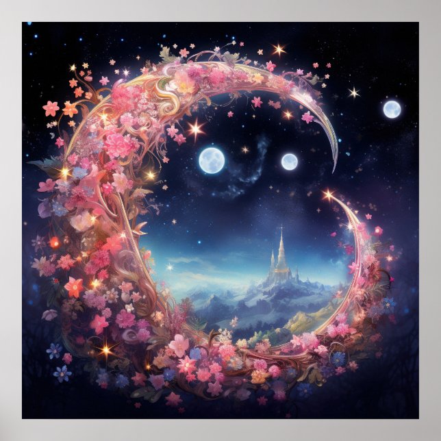 Rose Gold Lunar Dream Poster (Front)