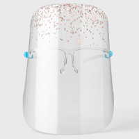 Rose Gold Luxury Glitter Salon COVID 19 Face Shield