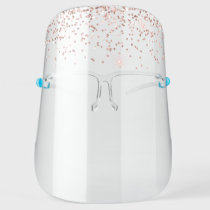 Rose Gold Luxury Glitter Salon COVID 19 Face Shield