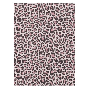 Rose Gold Luxury Leopard Print Tablecloth