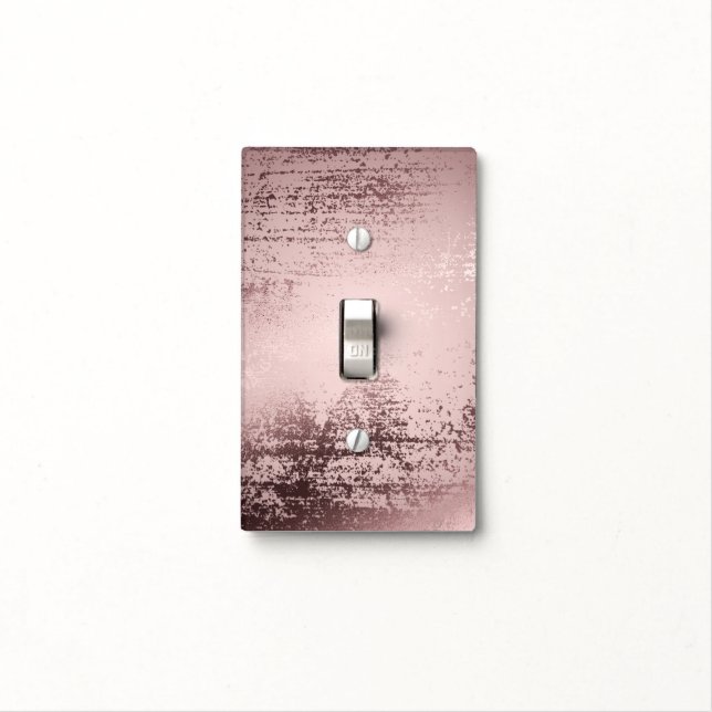 Rose gold Luxury Light Switch Cover (In Situ)