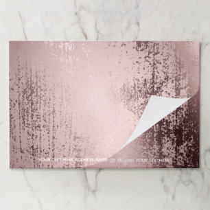 Rose gold Luxury metallic personalized Paper Pad