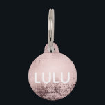 Rose gold Luxury metallic Personalized Pet ID Tag<br><div class="desc">Rose gold Luxury metallic design. You are welcome to visit my store for more beautiful products.</div>