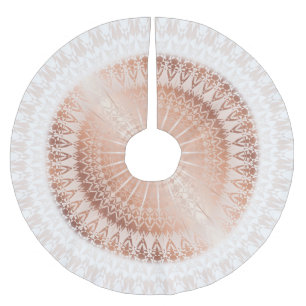 Rose Gold Mandala Brushed Polyester Tree Skirt