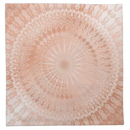Rose Gold Mandala Cloth Napkin