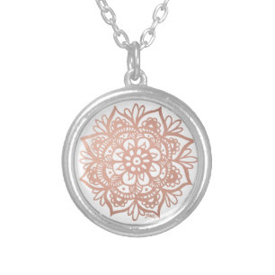 Rose Gold Mandala Necklace