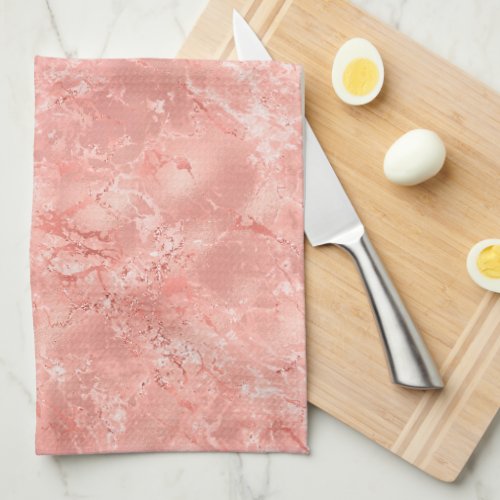 Rose Gold Marble 4 Kitchen Towel