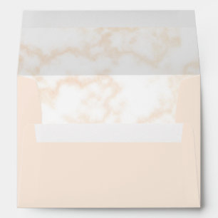 Rose Gold Marble and Pink Envelope