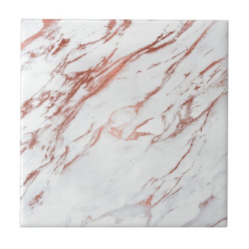 Rose Gold Marble Ceramic Tile