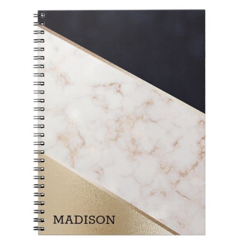 Rose Gold Marble Champagne Texture Notebook
