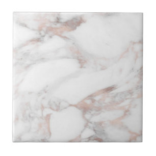 Rose Gold Marble Custom Template Trendy Elegant Ceramic Tile