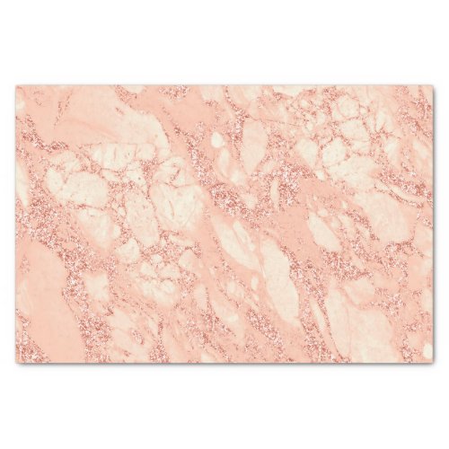Rose Gold Marble Decoupage or Gift Bag Stuffing Tissue Paper