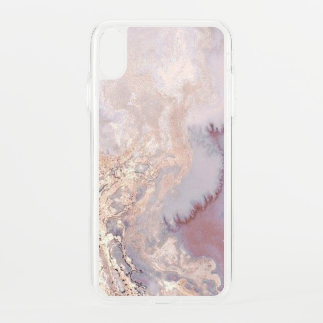 Rose gold Marble design Uncommon iPhone Case (Back)